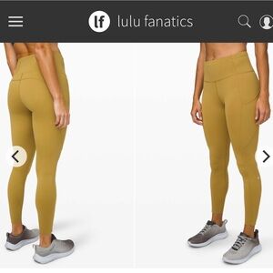 Lululemon Fast and Free Tight II 25" Non-Reflective Nulux Sz 10 Grape Leaf 7/8